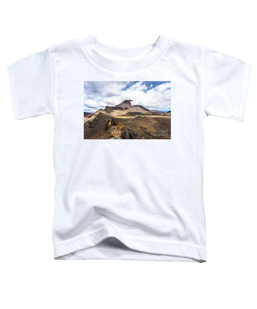 New Zealand Toddler T-Shirt featuring the photograph Tongariro Alpine crossing in New Zealand #4 by Didier Marti