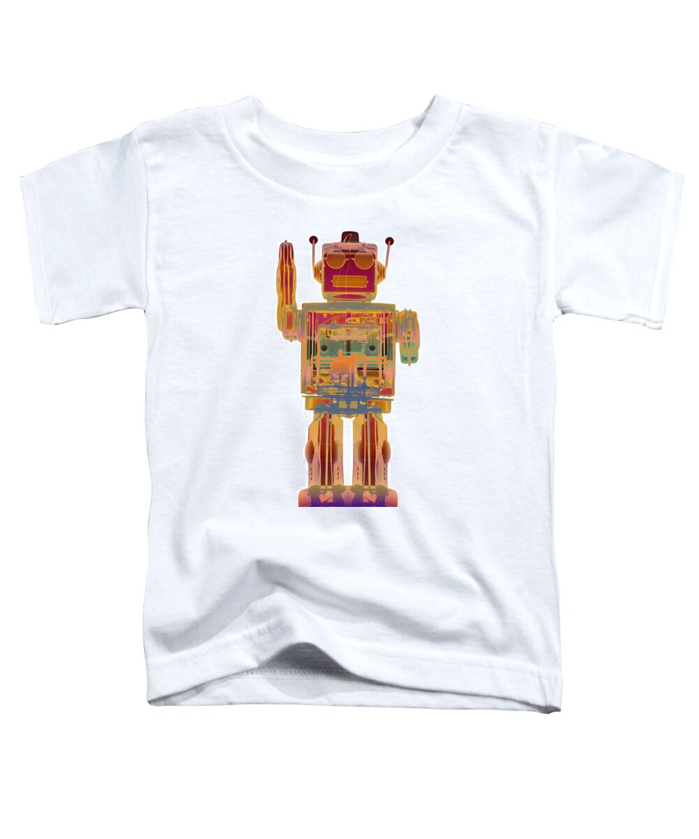 X-ray Art Toddler T-Shirt featuring the photograph 4N0D3 X-ray Robot by Roy Livingston