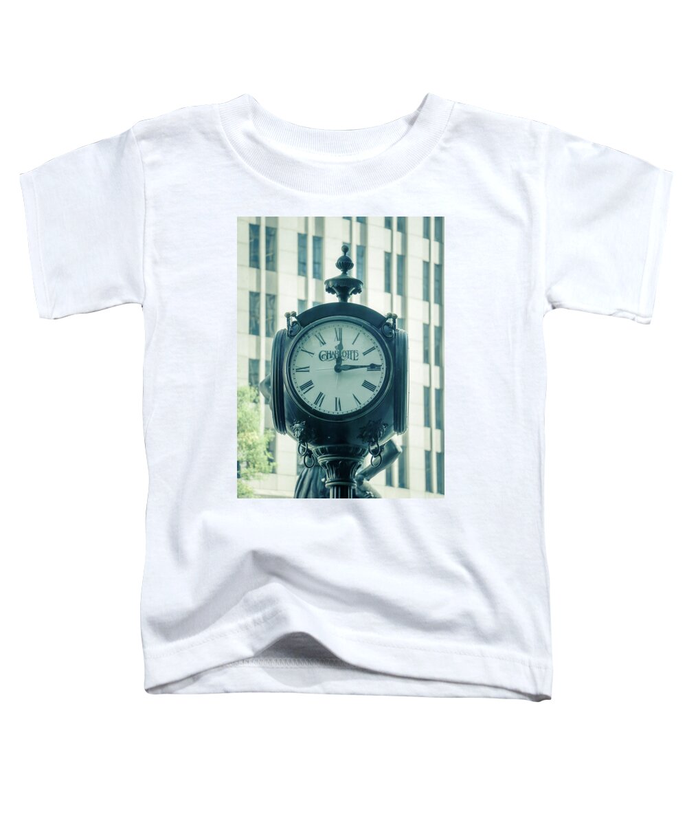 Park Toddler T-Shirt featuring the photograph Charlotte North carolina cityscape during autumn season #55 by Alex Grichenko