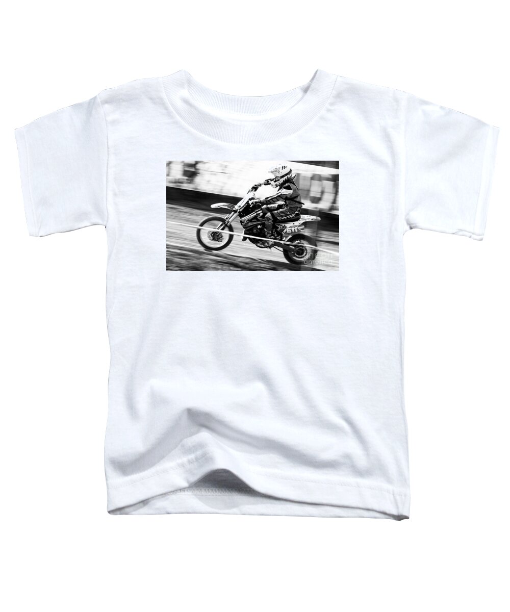 Bike Toddler T-Shirt featuring the photograph Motocross #6 by Ang El