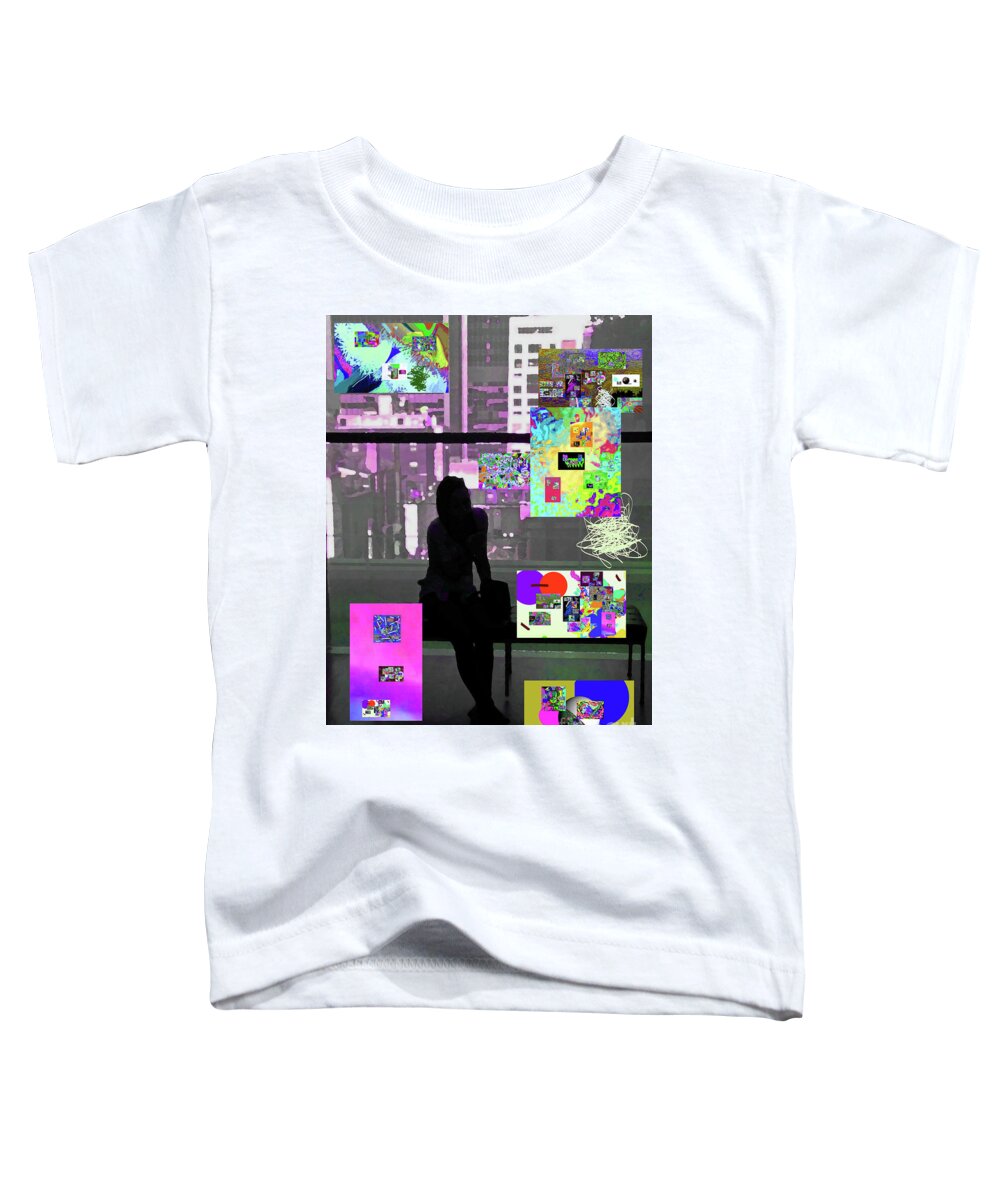 Walter Paul Bebirian Toddler T-Shirt featuring the digital art 7-31-2016f by Walter Paul Bebirian