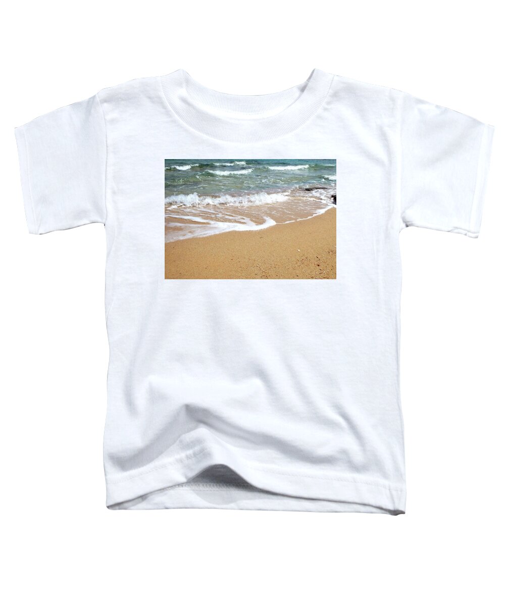 Sea Toddler T-Shirt featuring the photograph A Beautiful And Peaceful Morning Moment by Johanna Hurmerinta