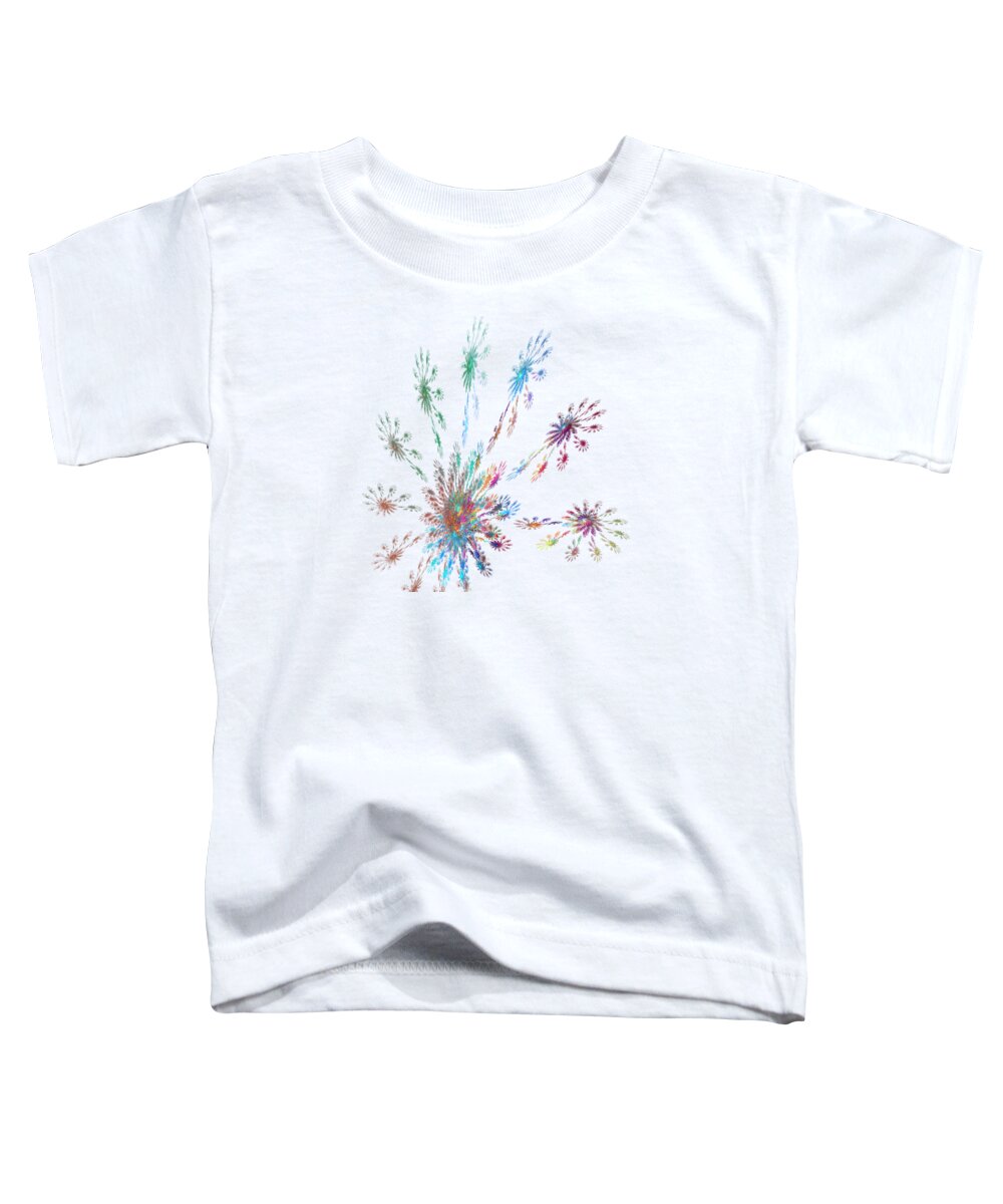Celebrate Toddler T-Shirt featuring the digital art A Celebration by Ilia -