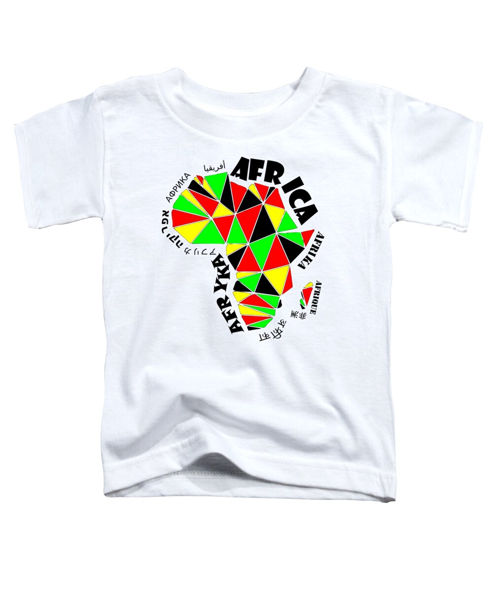 Africa Toddler T-Shirt featuring the digital art Africa Continent by Piotr Dulski