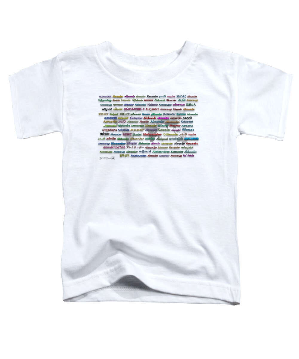 Mccombie Toddler T-Shirt featuring the digital art Alexander by J McCombie