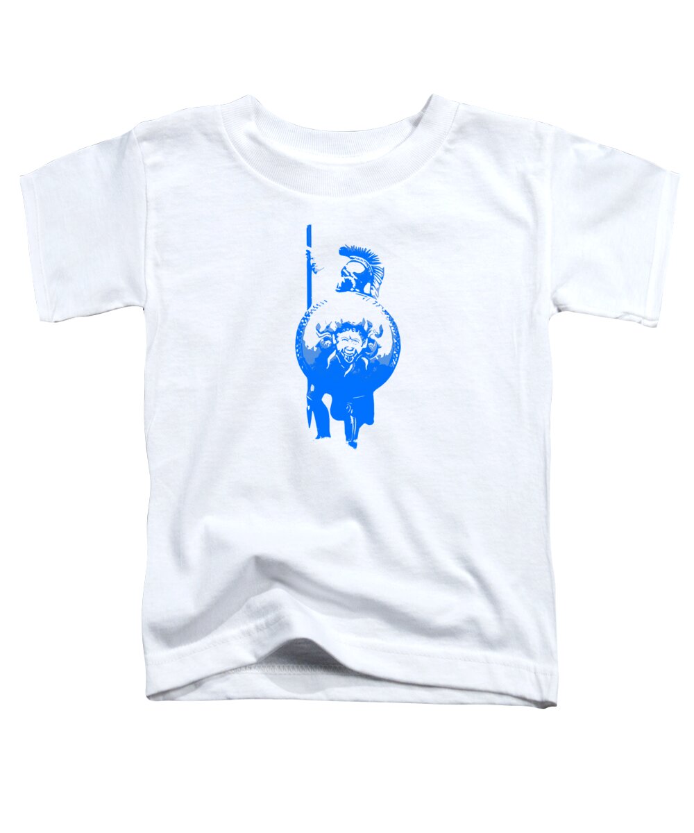 Spartan Warrior Toddler T-Shirt featuring the painting Ancient Hoplite by AM FineArtPrints