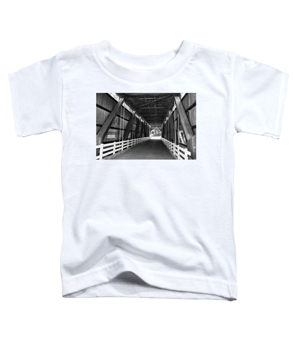 Bridges Toddler T-Shirt featuring the photograph Applegate Covered Bridge by Steven Clark