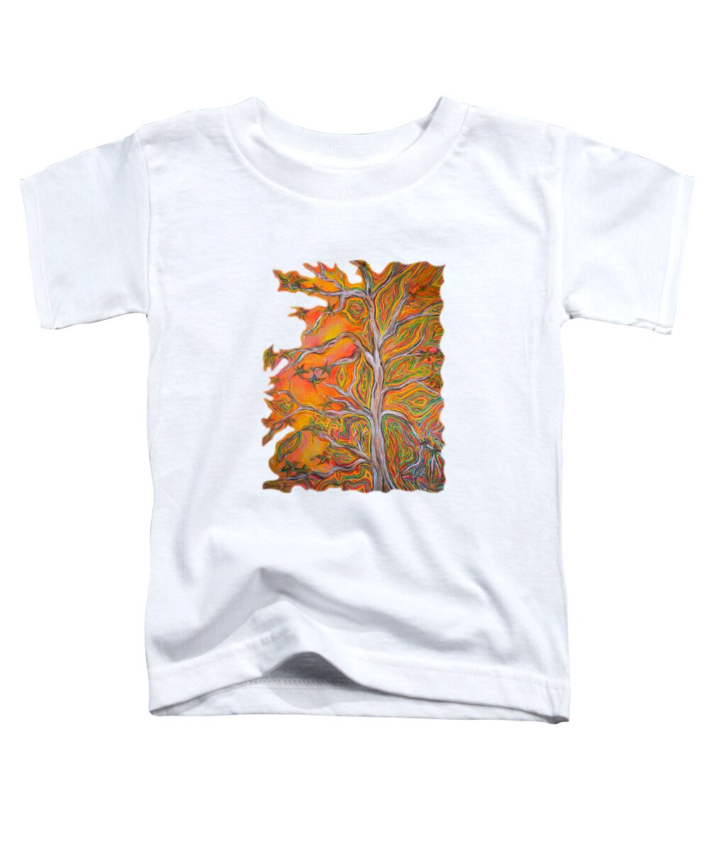 Deborha Kerr Toddler T-Shirt featuring the painting Nature's Energy by Deborha Kerr