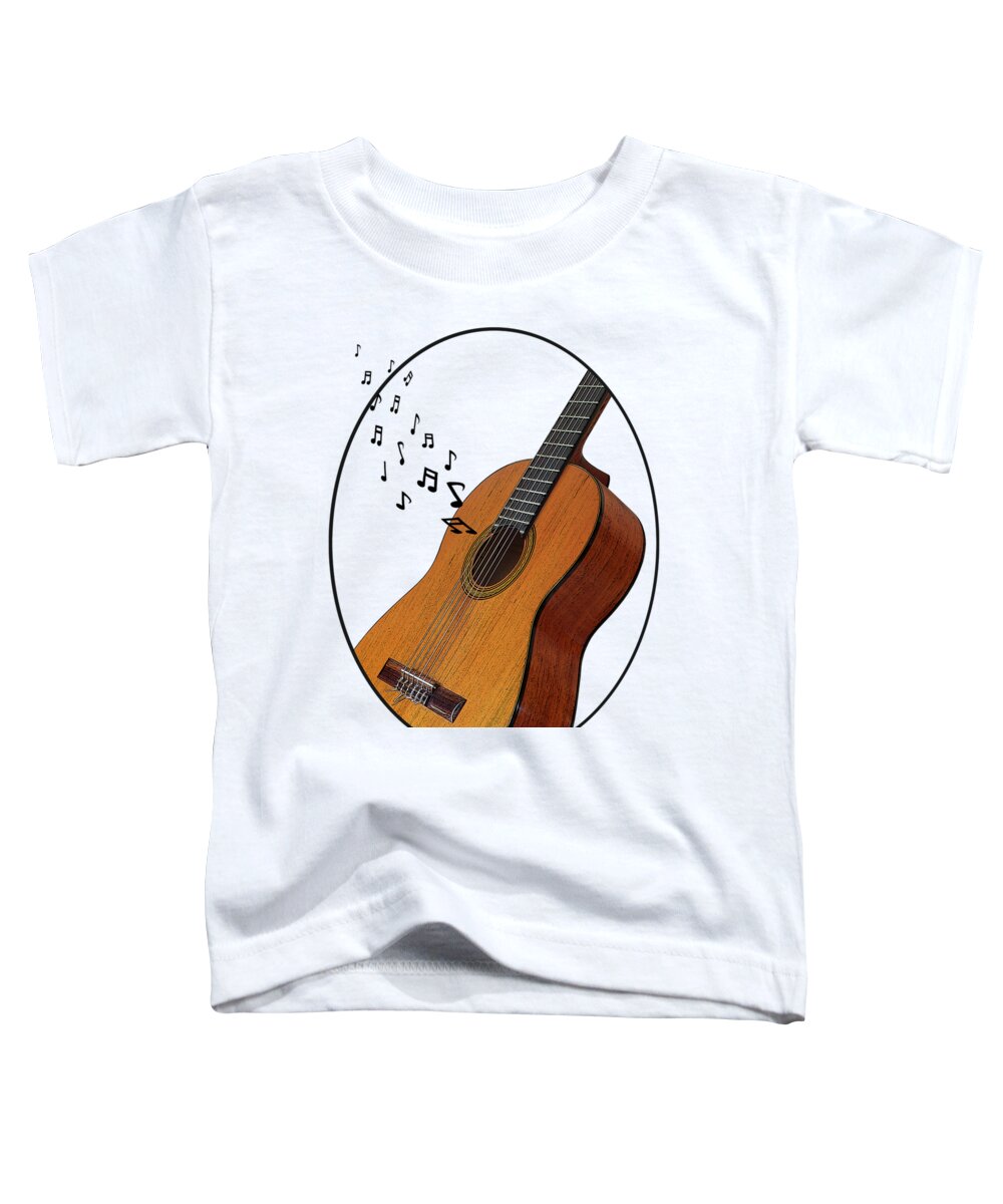 Acoustic Guitar Toddler T-Shirt featuring the photograph Acoustic Guitar Sounds by Gill Billington