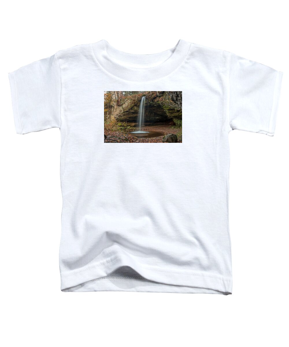 Waterfalls Toddler T-Shirt featuring the photograph Autumn at Scott Falls by Gary McCormick