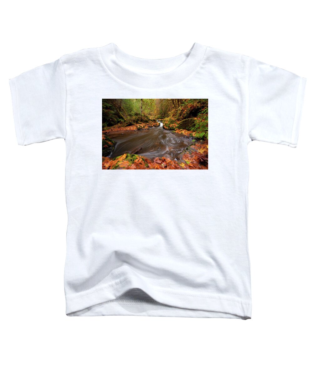 Autumn Toddler T-Shirt featuring the photograph Autumn Flow by Andrew Kumler