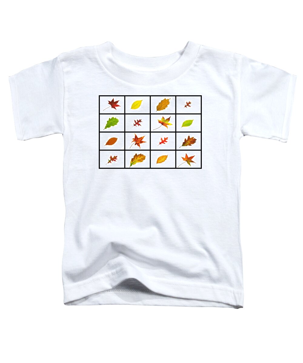 Autumn Toddler T-Shirt featuring the photograph Autumn Leaves Lightbox 1 by Mark Fuller