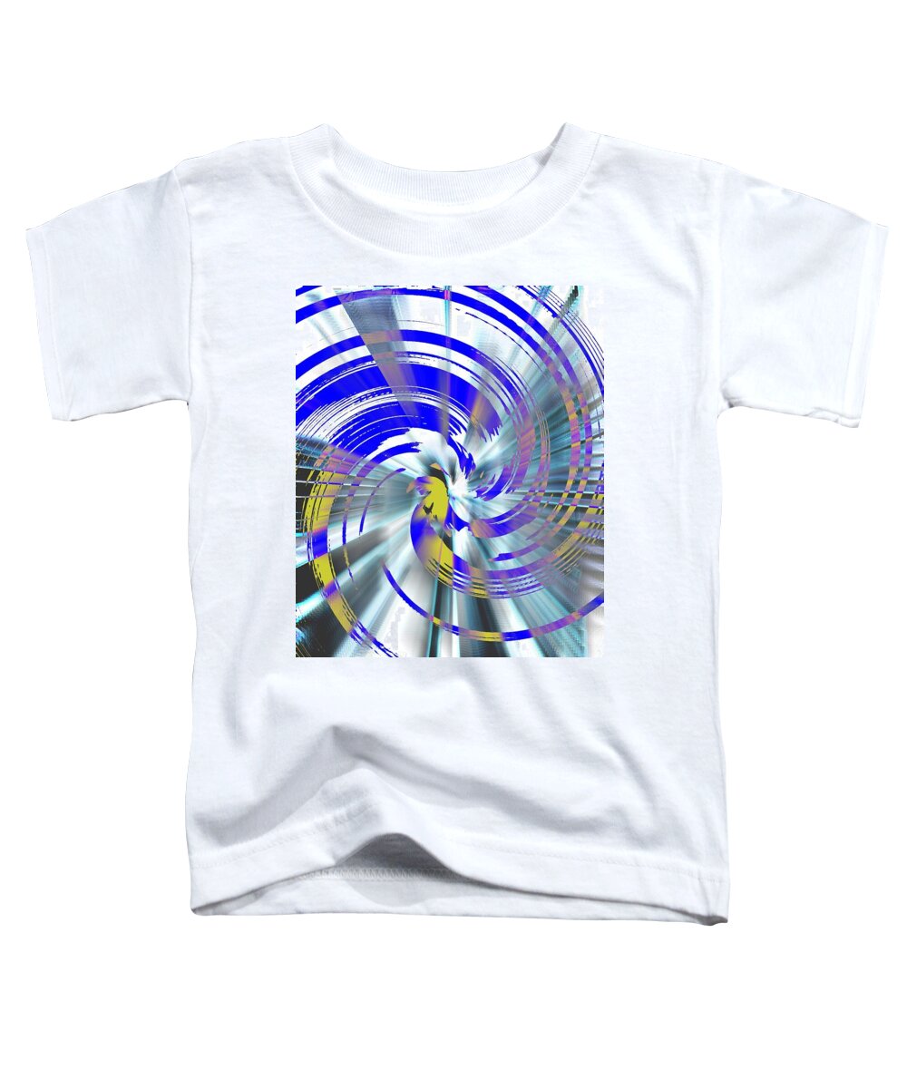 Spin Toddler T-Shirt featuring the digital art Avian Psychedelia by Andy Rhodes