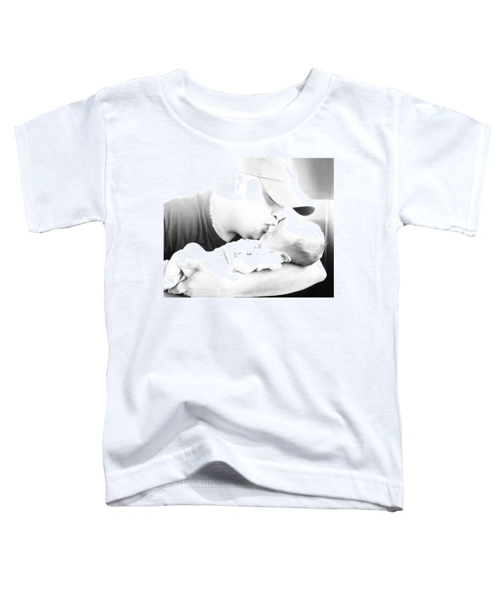 Baby Toddler T-Shirt featuring the photograph Baby Kissessssssssss.... by WaLdEmAr BoRrErO