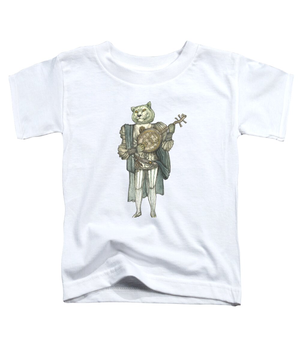 Felis Simha Toddler T-Shirt featuring the painting Banjo Lion by Felis Simha