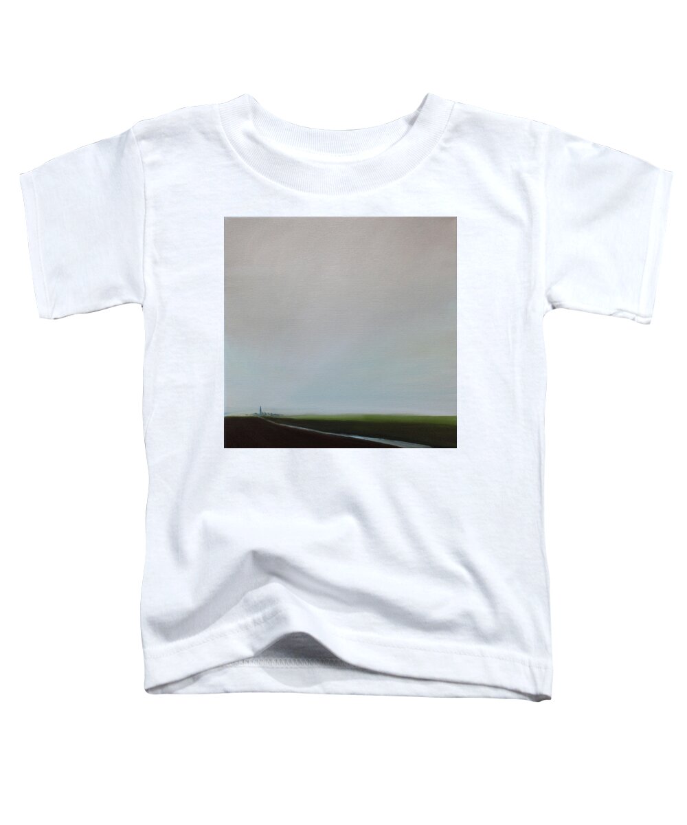 Tone Aanderaa Toddler T-Shirt featuring the painting Big Sky by Tone Aanderaa