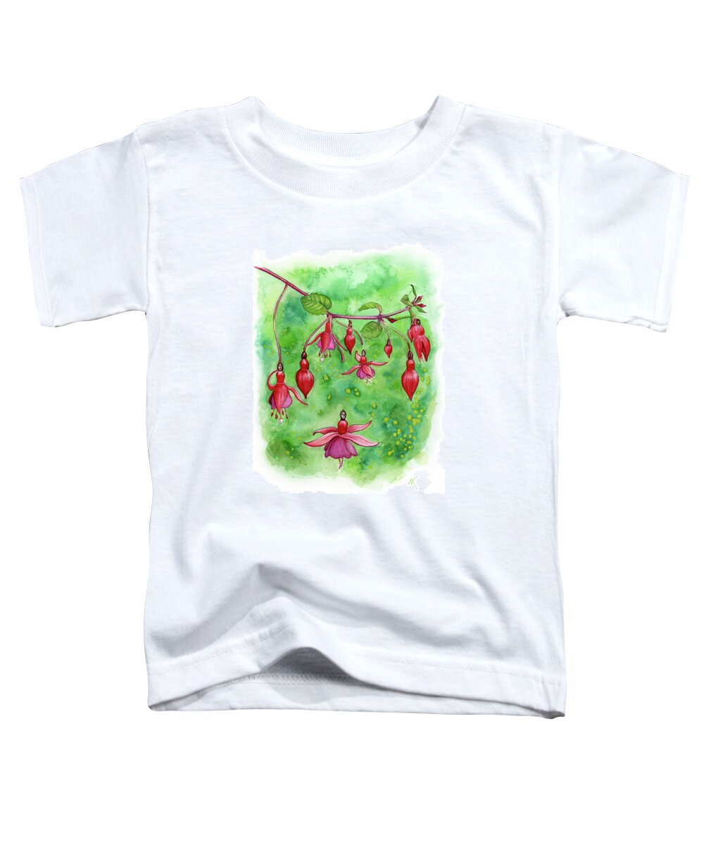 Tree Toddler T-Shirt featuring the painting Blossom Fairies by Norman Klein