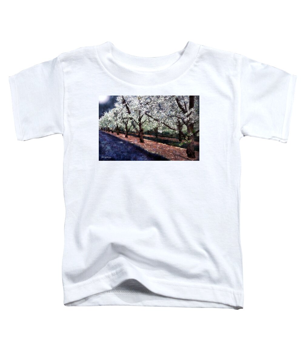 Landscape Toddler T-Shirt featuring the painting Bridal Veil Trail by RC DeWinter