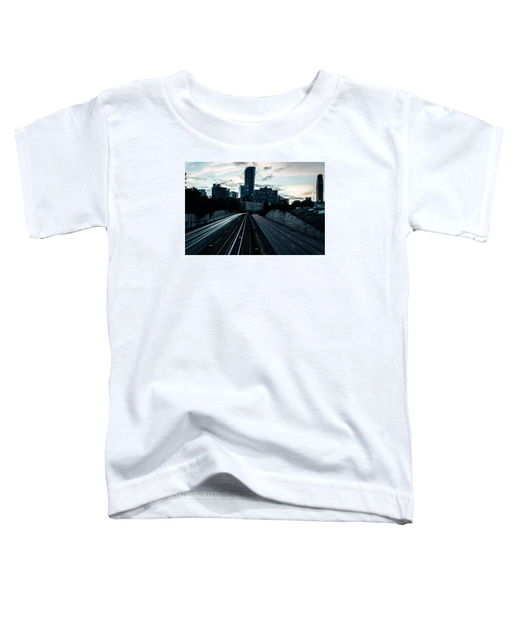 Skyline Toddler T-Shirt featuring the photograph Buckhead by Mike Dunn