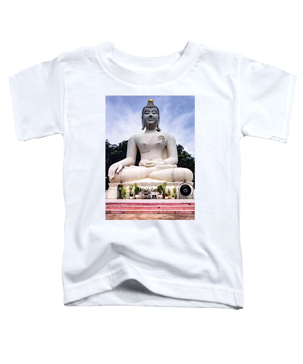 Steve Harrington Toddler T-Shirt featuring the photograph Buddhist Shrine - Thailand by Steve Harrington