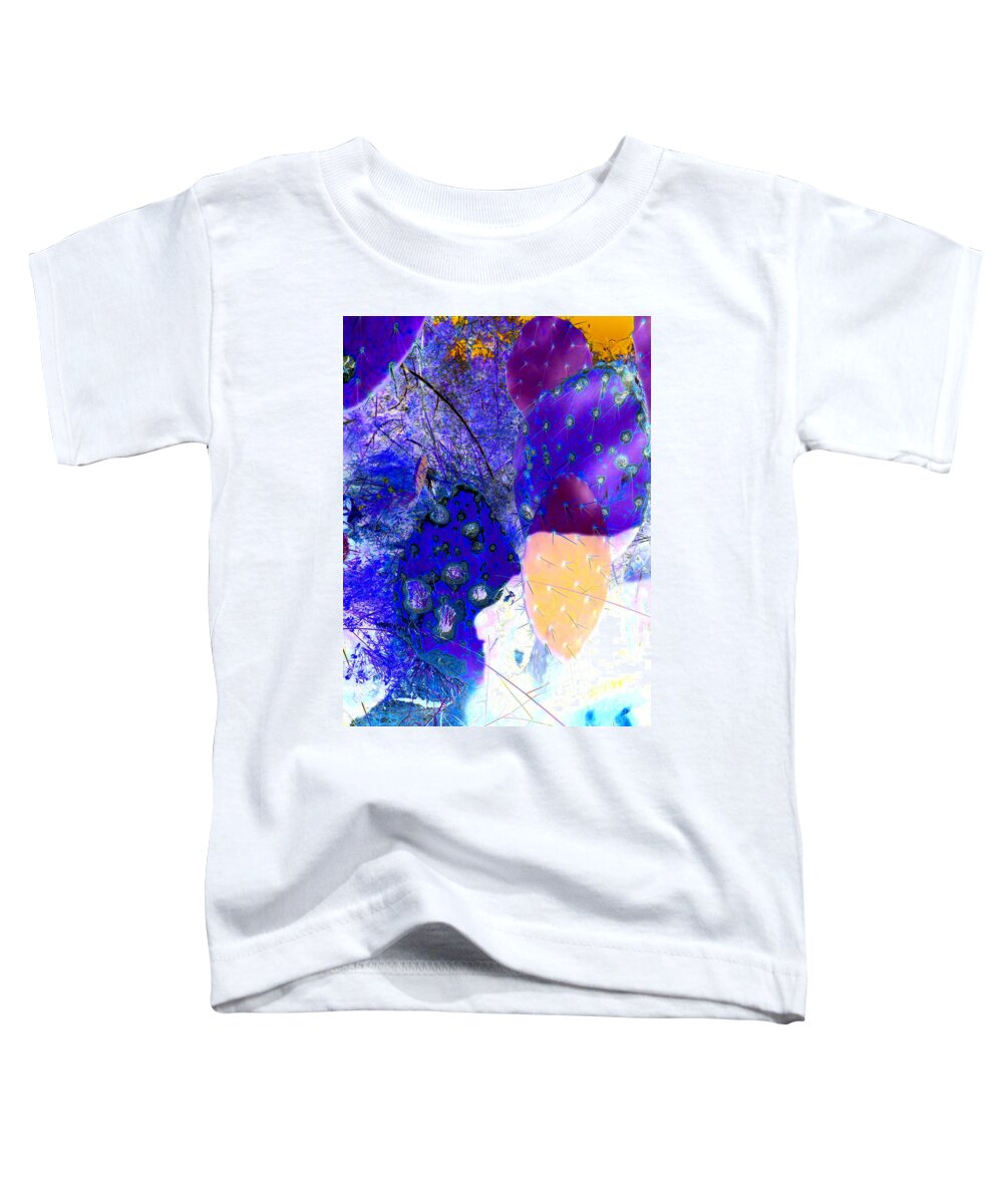 Sedona Toddler T-Shirt featuring the photograph Cactus Art by Mars Besso