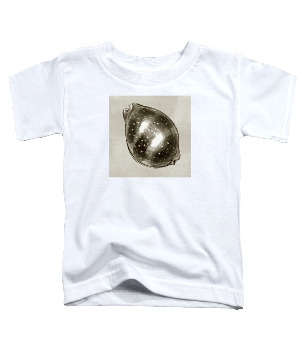 Seashell Toddler T-Shirt featuring the painting Calf Cowrie by Judith Kunzle
