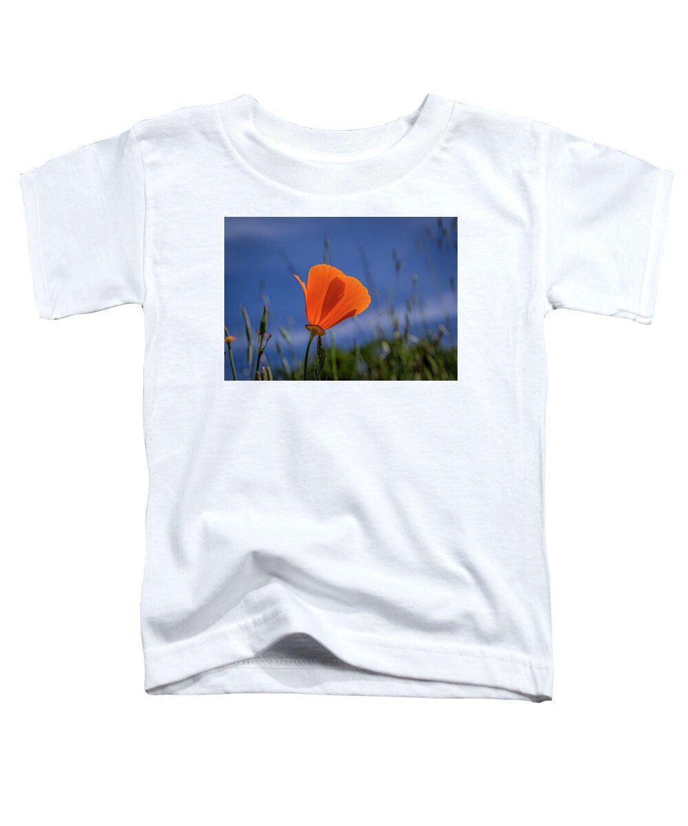 Landscape Toddler T-Shirt featuring the photograph California Poppy by Marc Crumpler