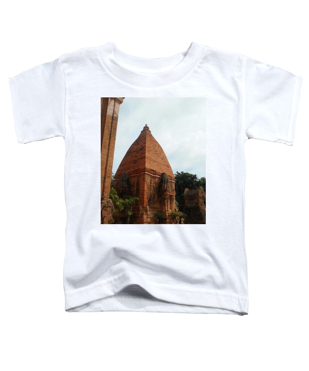 Po Ngar Cham Towers Toddler T-Shirt featuring the photograph Cham Towers 10 by Ron Kandt