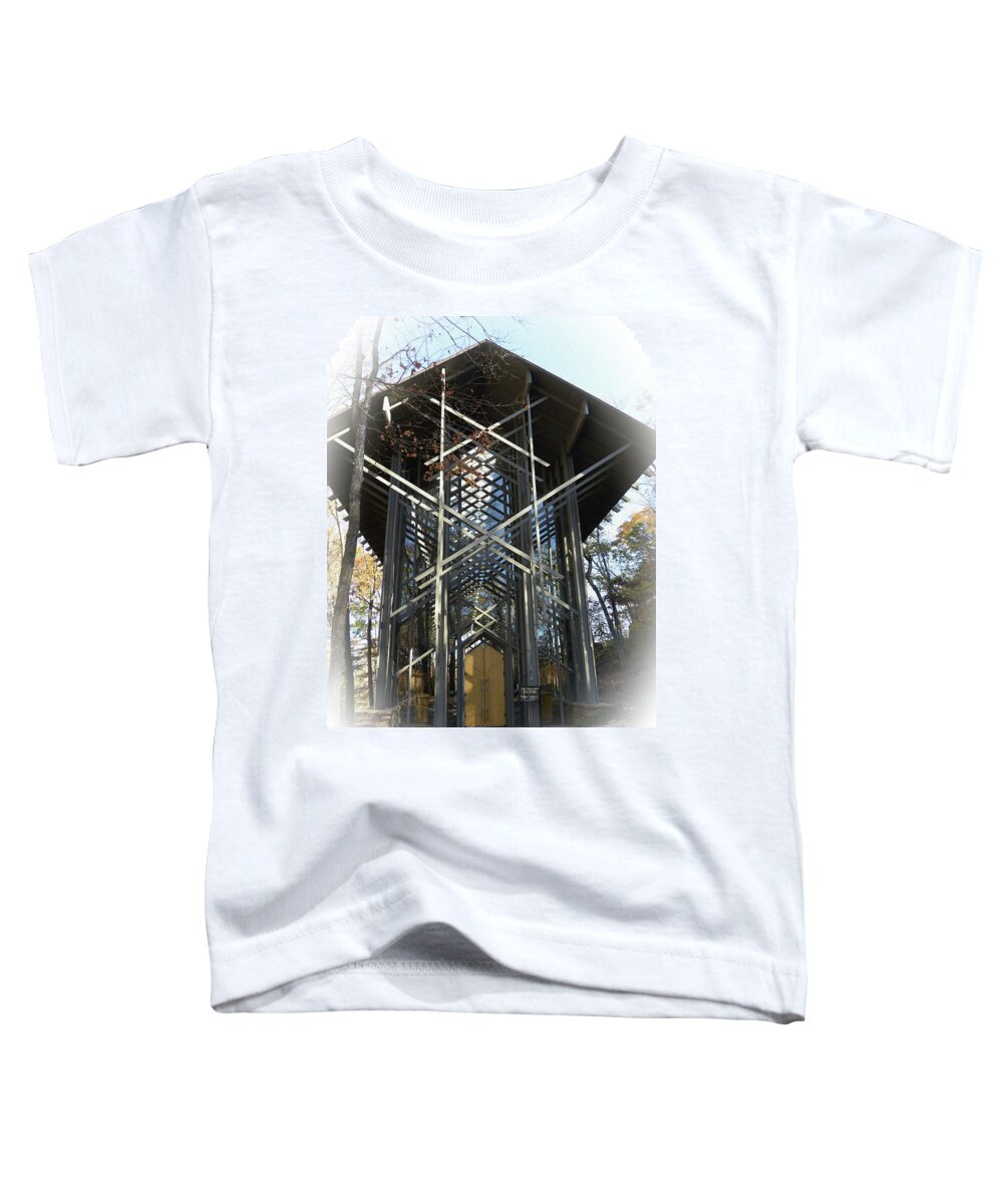 Chapel Toddler T-Shirt featuring the photograph Chapel In The Woods by Lena Wilhite