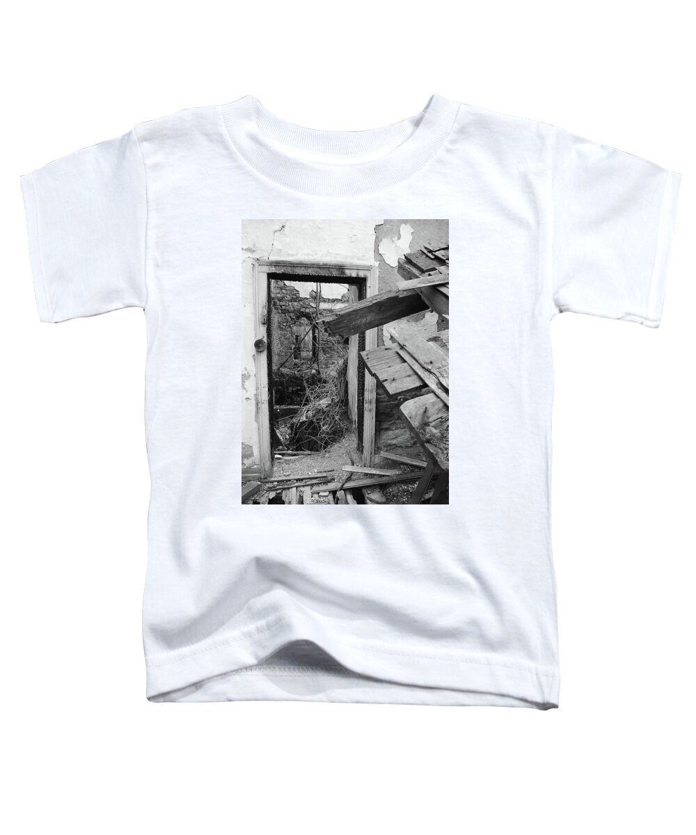 Old Farm Toddler T-Shirt featuring the photograph Chronicles of a Demise by Char Szabo-Perricelli