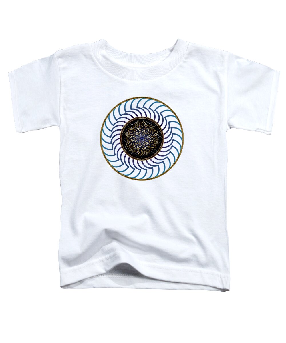 Mandala Toddler T-Shirt featuring the digital art Circularium No. 2722 by Alan Bennington