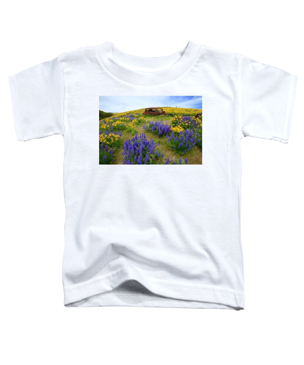Columbia Hills Wildflowers Toddler T-Shirt featuring the photograph Columbia Hills wildflowers by Lynn Hopwood