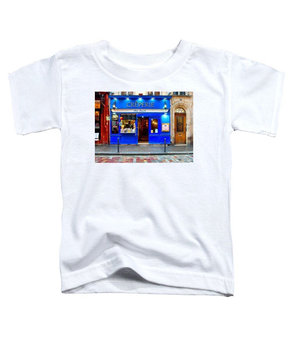 Chez Suzette Toddler T-Shirt featuring the photograph Come On In - Paris, France by Denise Strahm