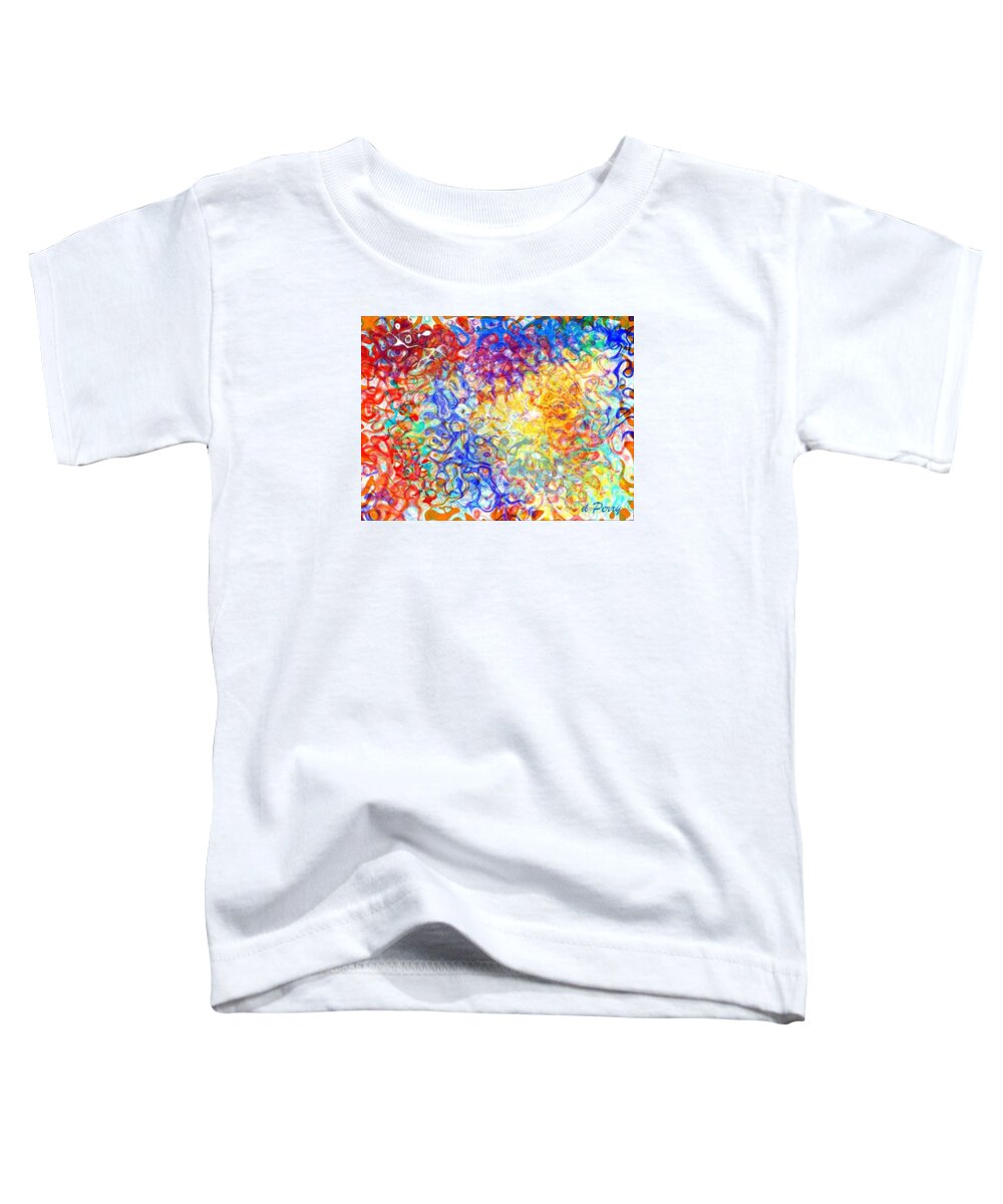 Abstract Art Toddler T-Shirt featuring the digital art Complexities 5 by D Perry