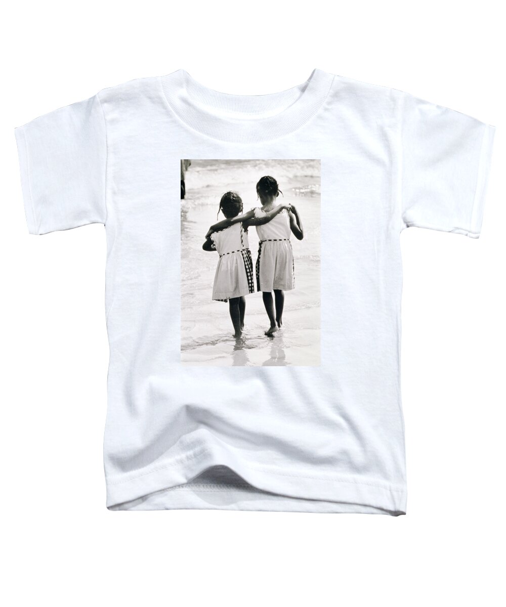 Sister Toddler T-Shirt featuring the photograph Coney Island Sisters by Nat Herz