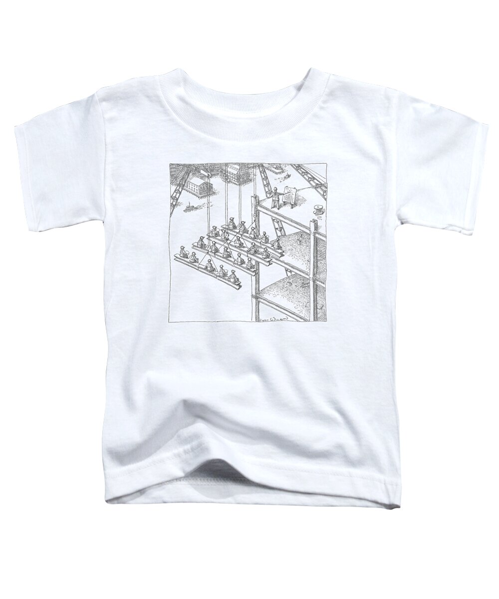 Architecture Toddler T-Shirt featuring the drawing Construction Class by John O'Brien