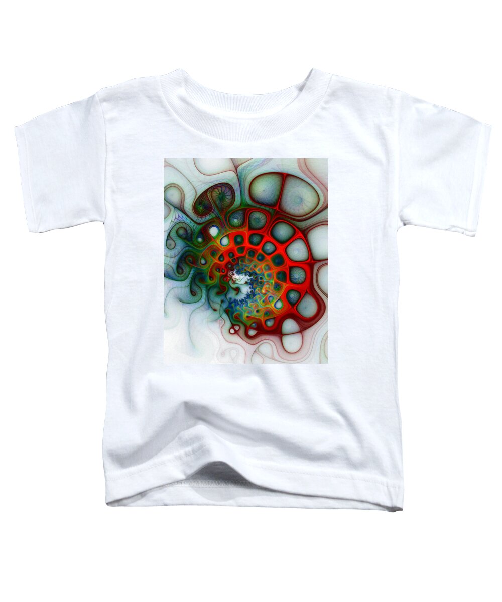 Digital Art Toddler T-Shirt featuring the digital art Convolutions by Amanda Moore