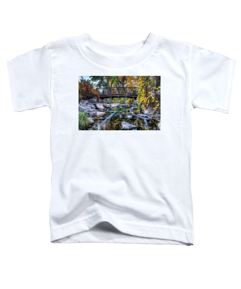 Colorado Toddler T-Shirt featuring the photograph Cook Park Morning by John Strong