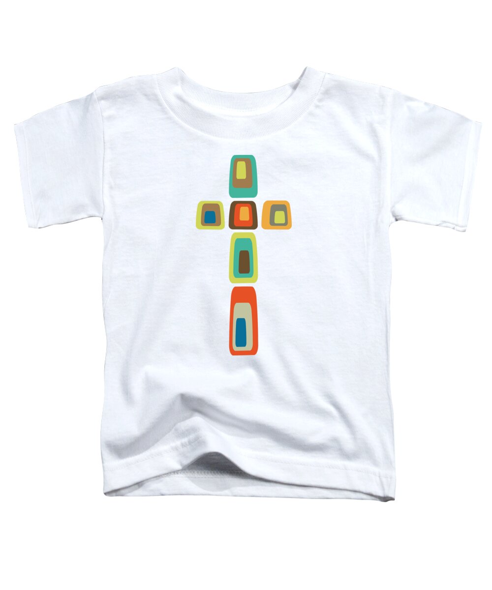  Toddler T-Shirt featuring the digital art Cross by Donna Mibus