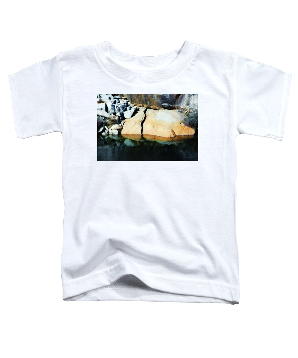 Stone Toddler T-Shirt featuring the photograph Crushed by Donna Blackhall