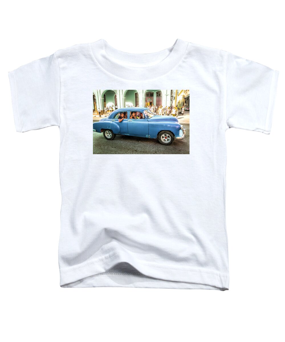 Architectural Photographer Toddler T-Shirt featuring the photograph Cuban Taxi by Lou Novick