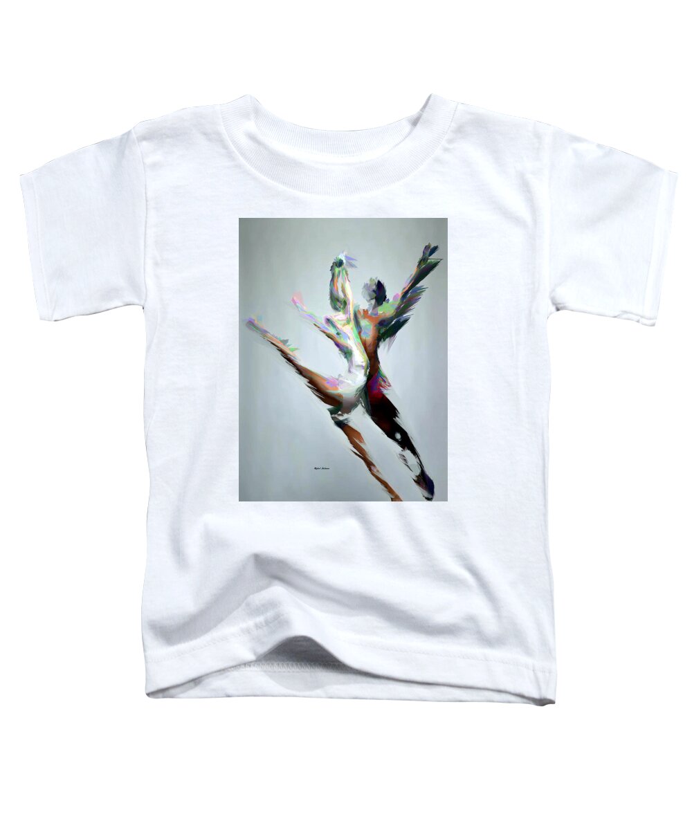 Rafael Salazar Toddler T-Shirt featuring the digital art Dance the Night Away by Rafael Salazar