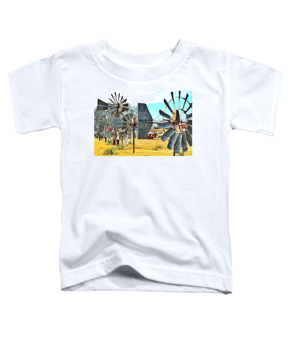 1000 Views Toddler T-Shirt featuring the photograph Daylight in the Garden of Rust and Metal by Jenny Revitz Soper