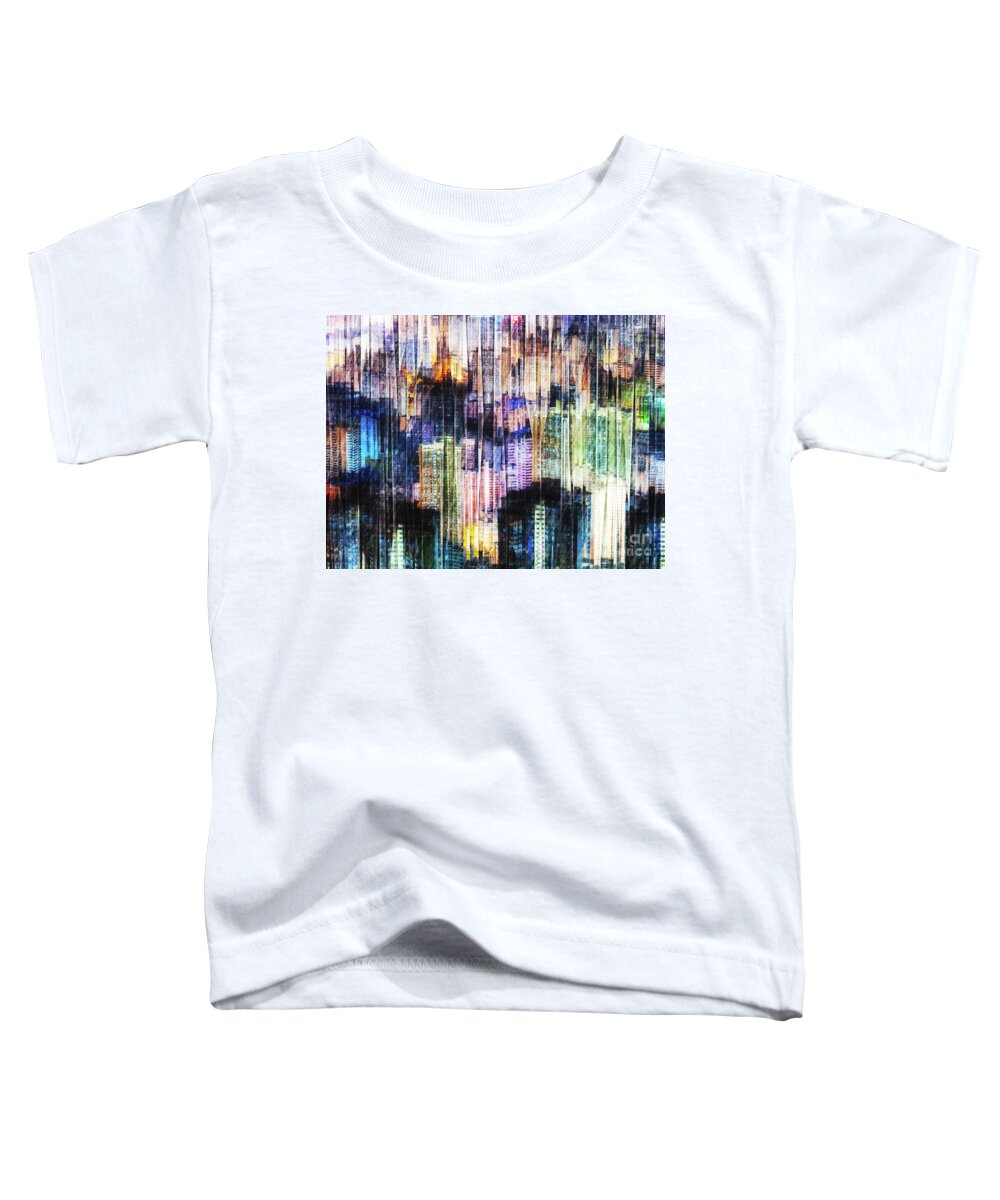 Photography Toddler T-Shirt featuring the digital art Dense Urban Structures by Phil Perkins