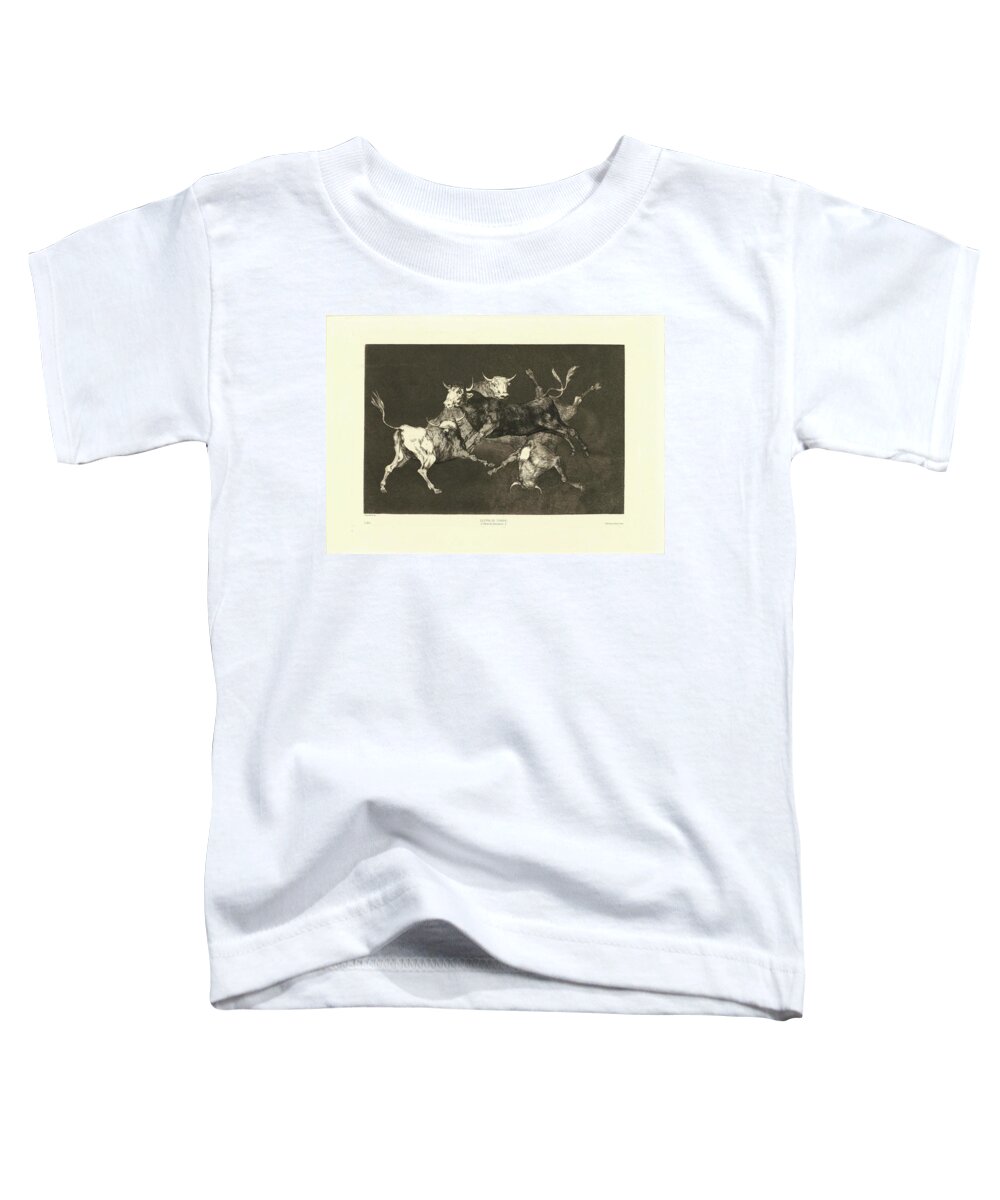 Goya Toddler T-Shirt featuring the painting Disparate de Tontos by MotionAge Designs