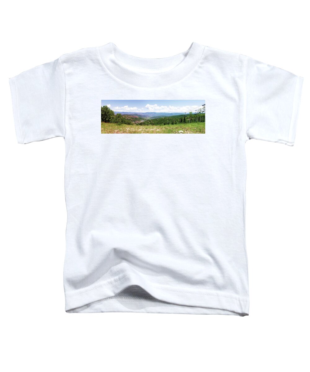 Snowmass Toddler T-Shirt featuring the photograph Down The Valley At Snowmass #2 by Jerry Battle
