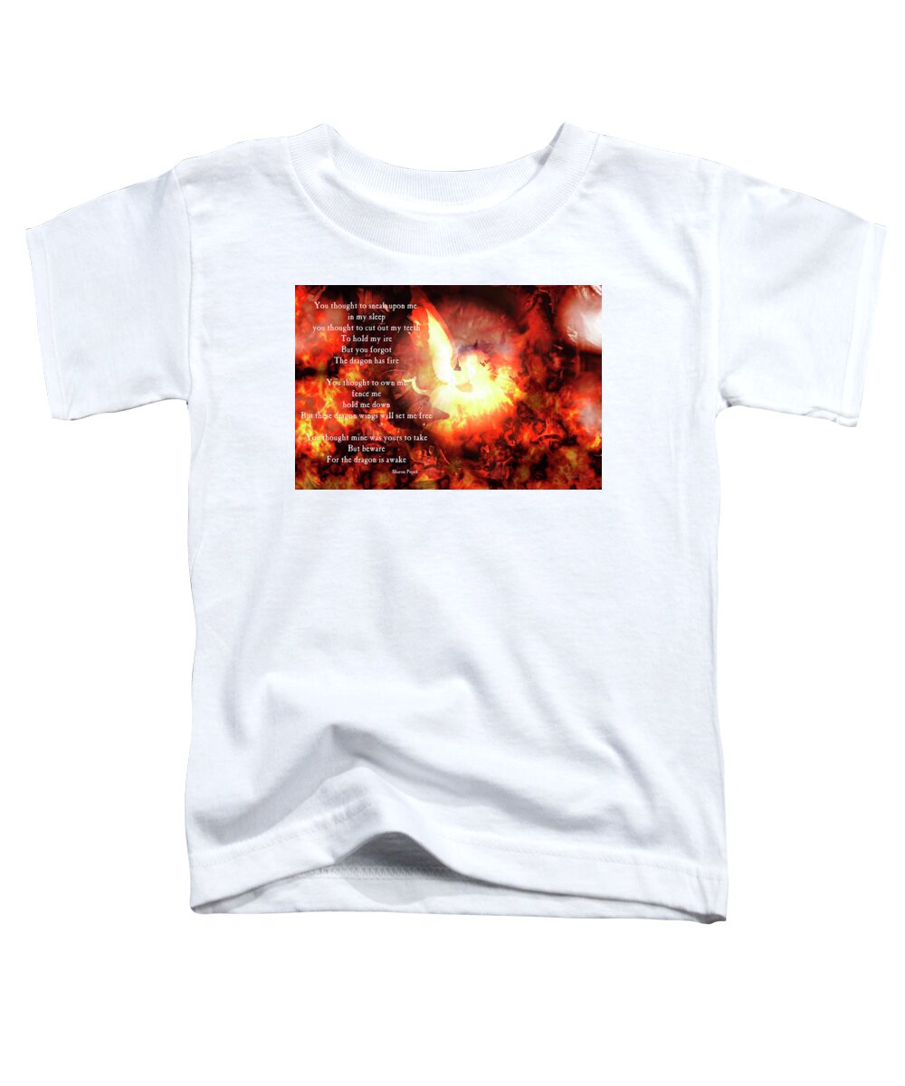 Sharon Popek Toddler T-Shirt featuring the photograph Dragon Fire by Sharon Popek
