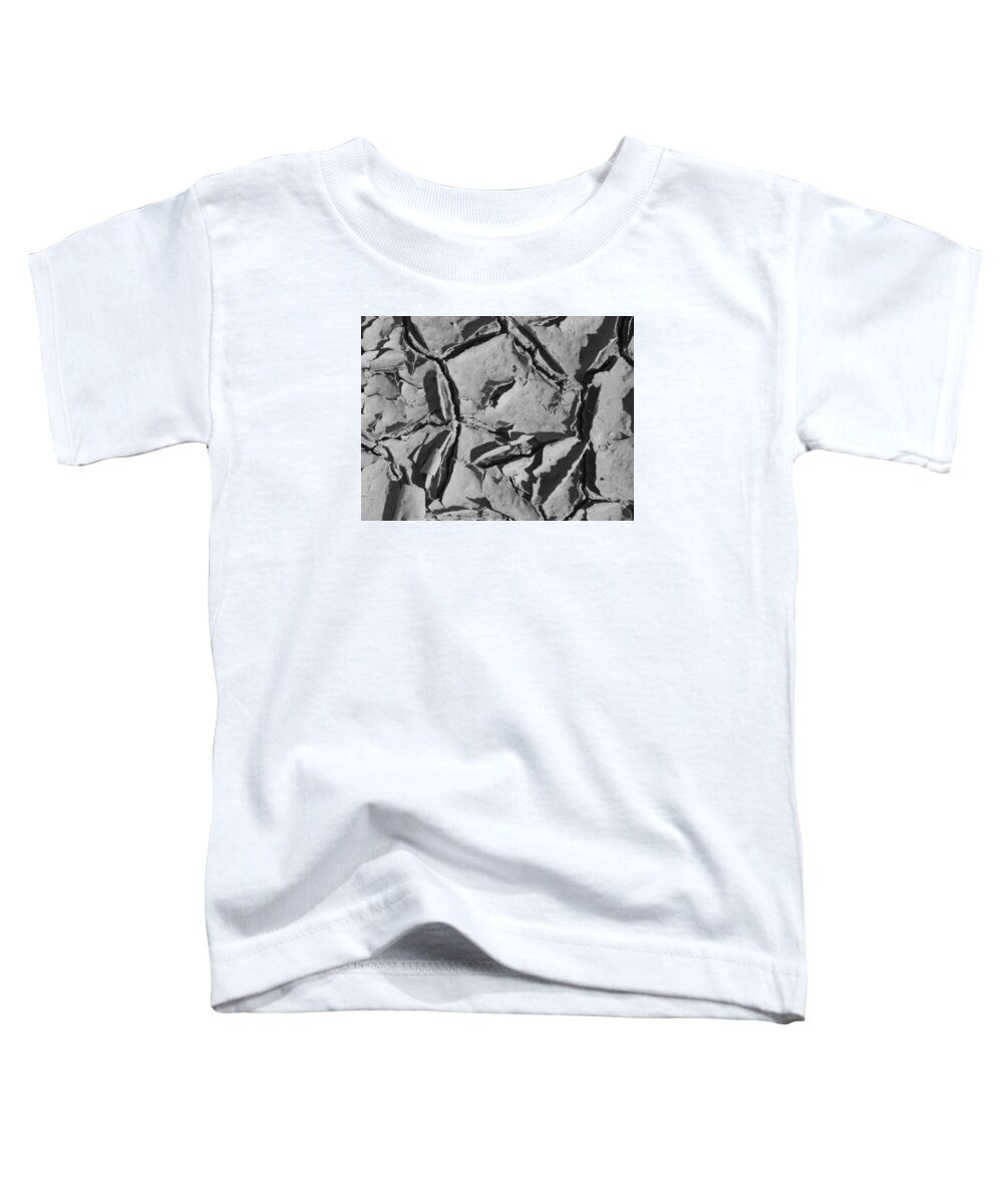 Abstract Toddler T-Shirt featuring the photograph Dried Mud by Mike McGlothlen