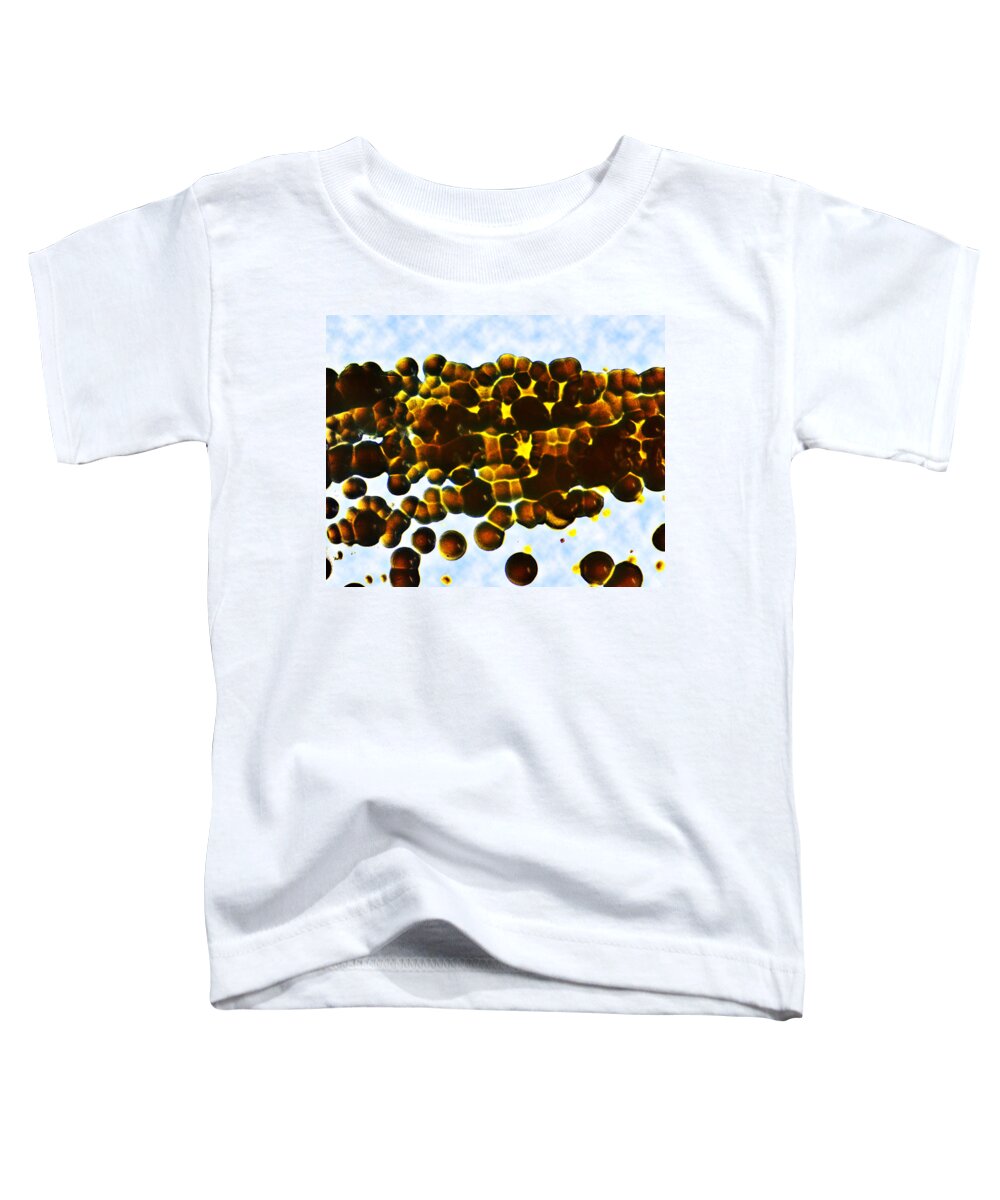 Microscopic Photo Toddler T-Shirt featuring the photograph Dropping Off by Rein Nomm
