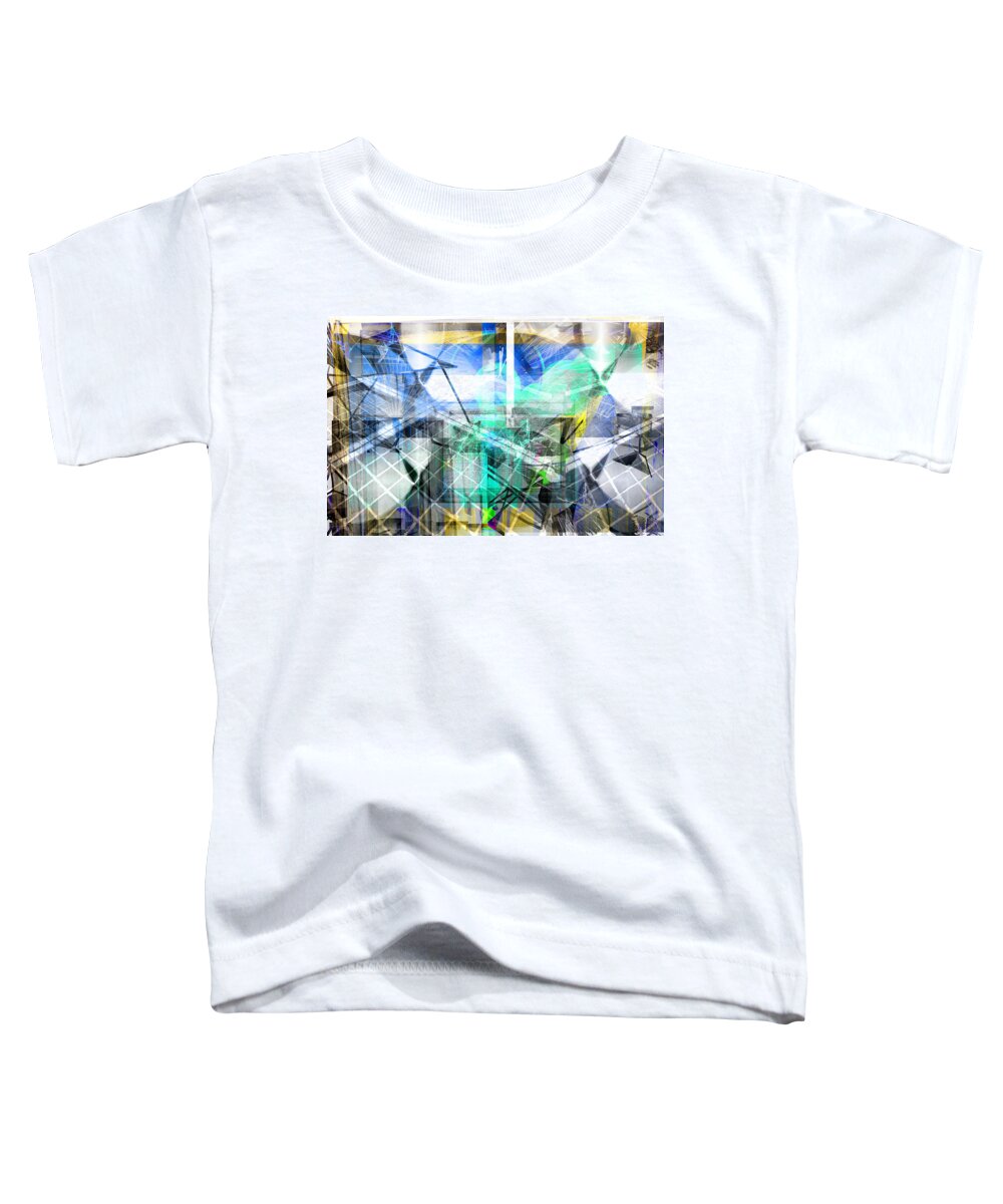 Art Toddler T-Shirt featuring the digital art Dynamic Cubes by Art Di